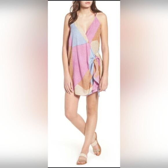 O'Neill color block Marlo wrap dress - Picture 2 of 9